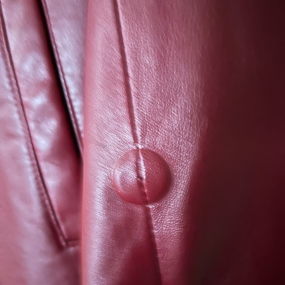 The Hide House Burgundy Red leather jacket - Picture 5 of 5